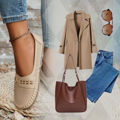 Krista™ | Nahkaloaferit vintage-tyylillä